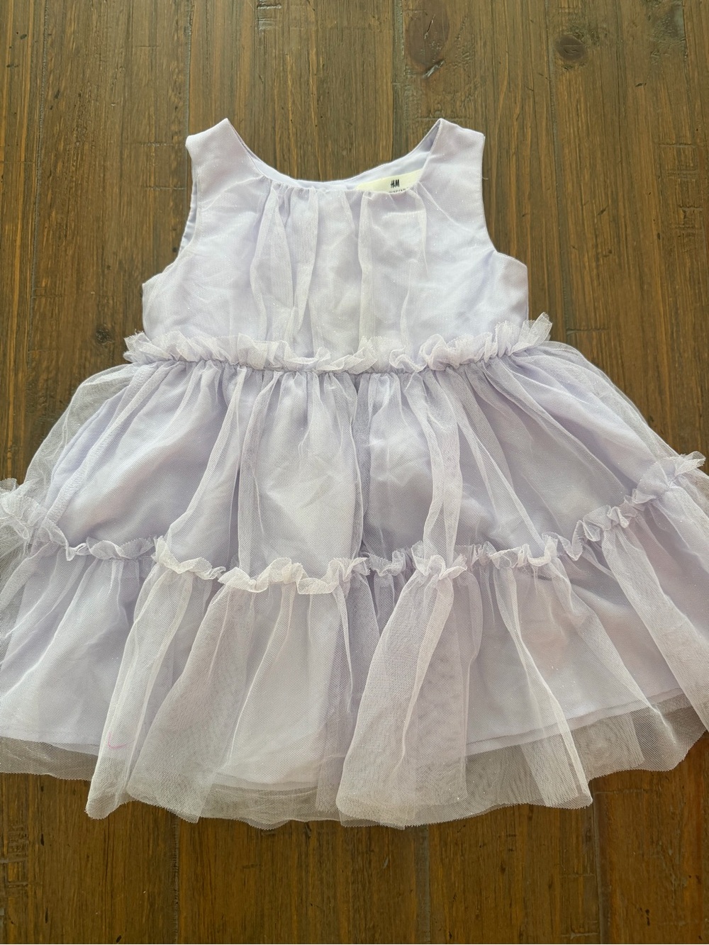 H&M Lilac Ruffled Tulle Party Dress